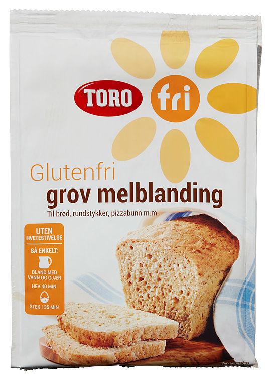 Melblanding Grov glutenfri 415g Toro