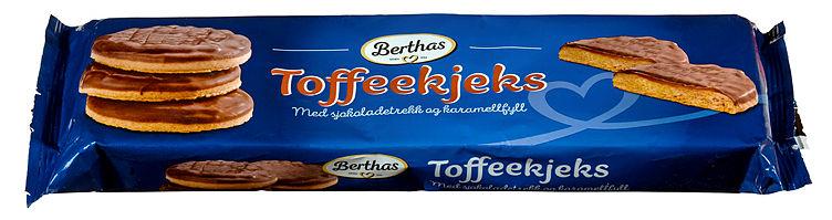 Toffee Kjeks 133g Berthas