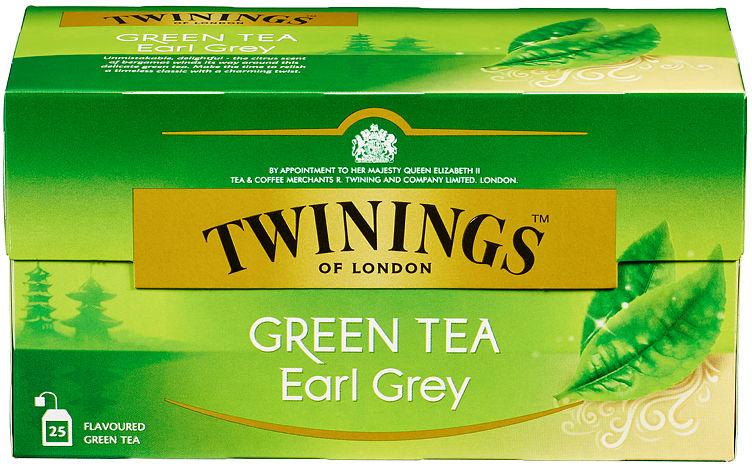 Grønn Te Earl Grey 25pos Twinings