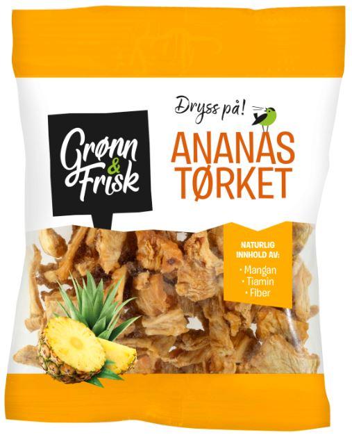 Ananas 70g Tørket Grønn&amp;Frisk