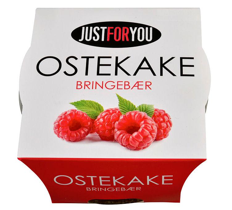 Ostekake i glass Bringebær 80g Justforyou