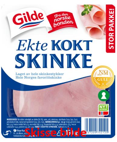 Kokt Skinke Ekte 250g Gilde