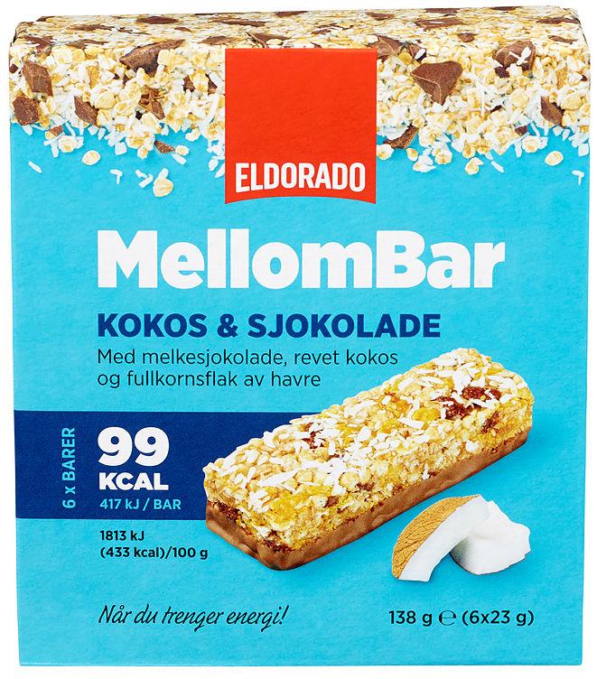 Mellombar Kokos&amp;Sjokolade 138g Eldorado