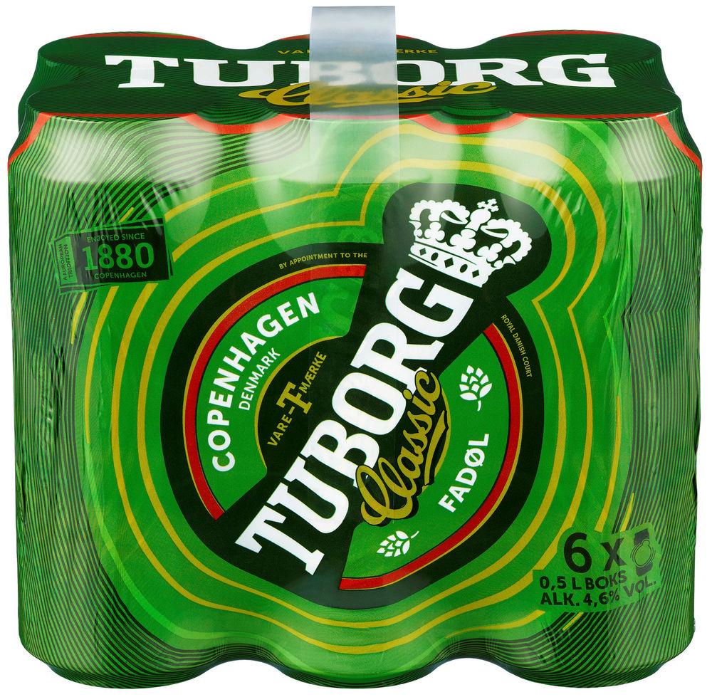 Tuborg Classic 6 x 0,5l, 3 l