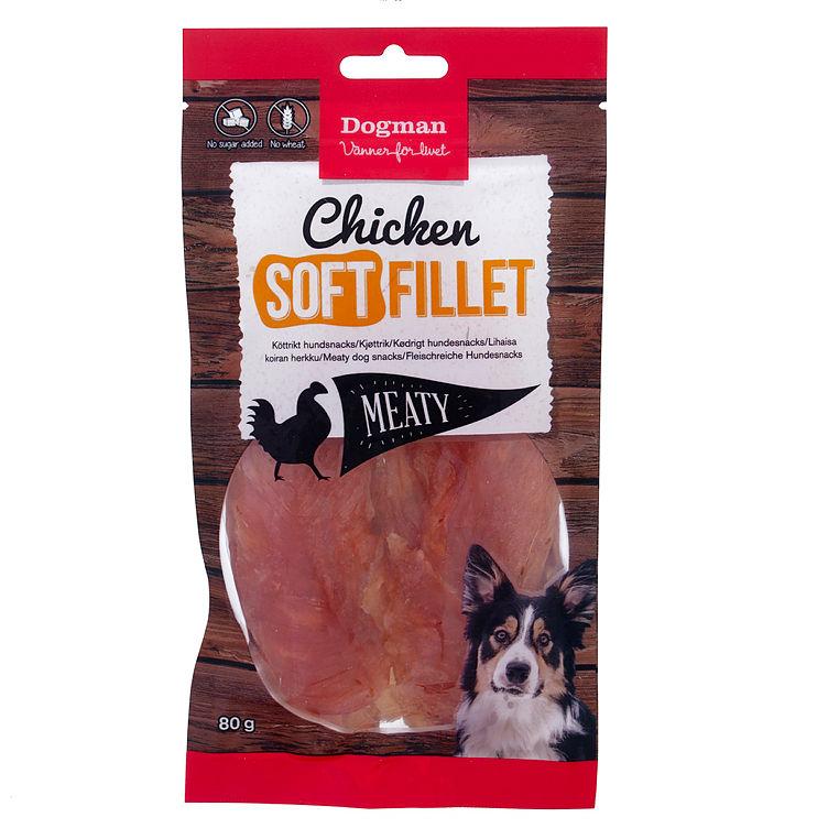 Kyllingfilet Myk 80g Dogman