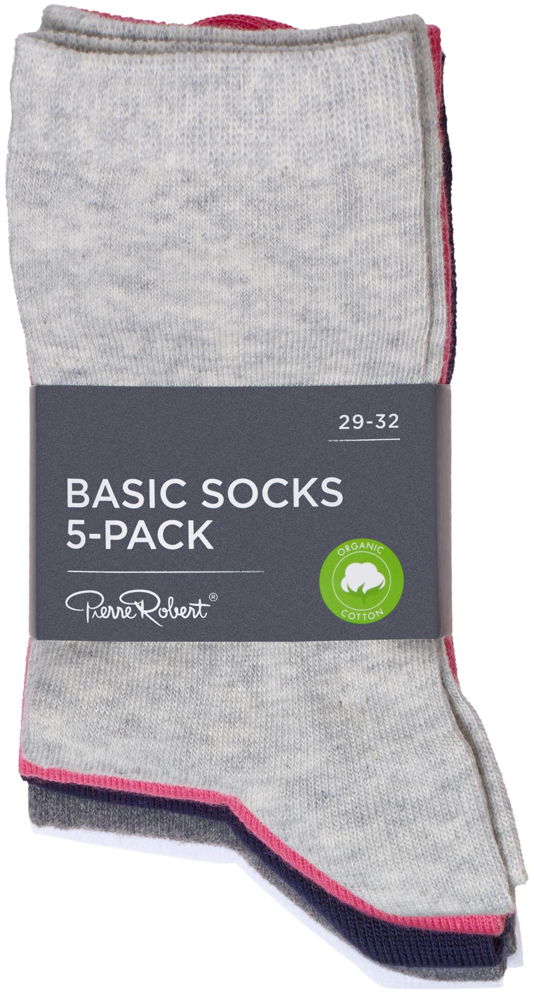 Basic Socks 21-36 5pk La Mote