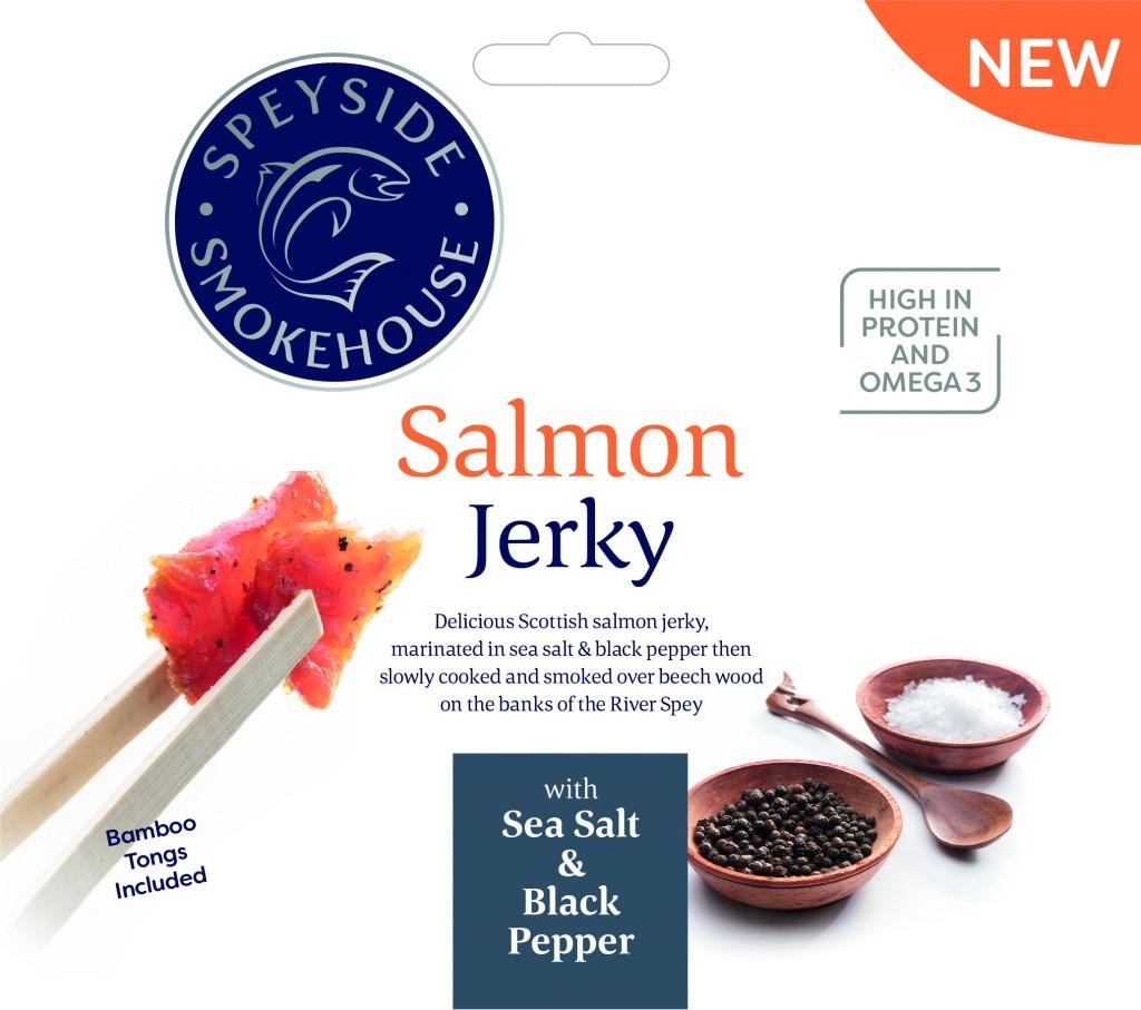 Laks Jerky med Pepper og Sjøsalt 30g