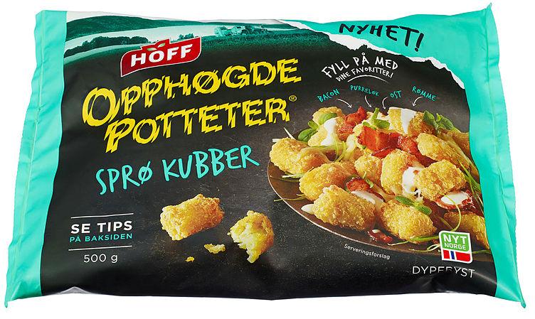 Opphøgde Potteter Sprø Kubber 500g Hoff