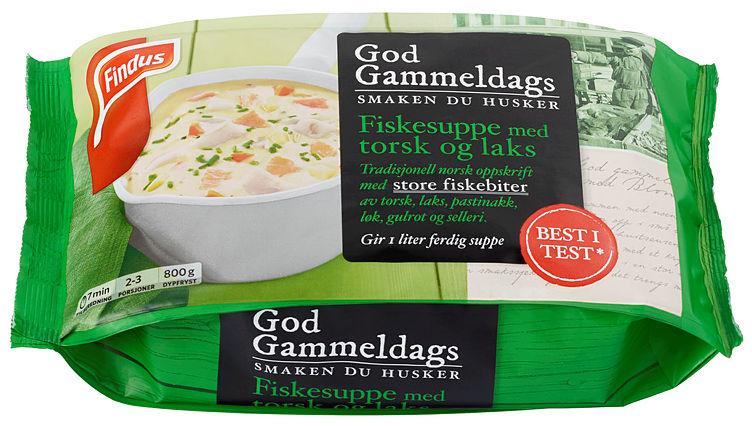 Fiskesuppe m/Torsk&amp;Laks 800g God Gammeldags