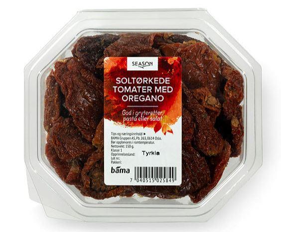 Soltørket Tomat 150g Oregano