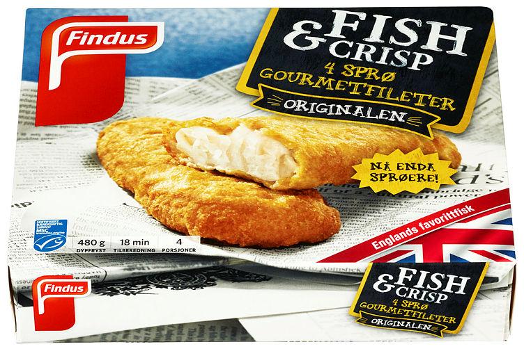 Fish&amp;Crisp Gourmet 480g Findus