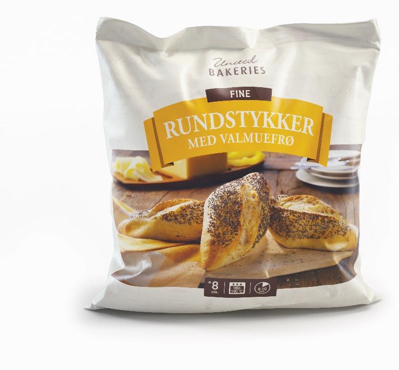 Rundstykker Fine Valmuefrø 8stk United Bakeries