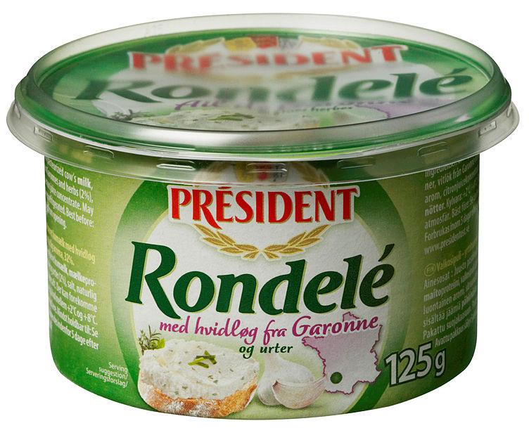 Rondele Hvitløk 125g President