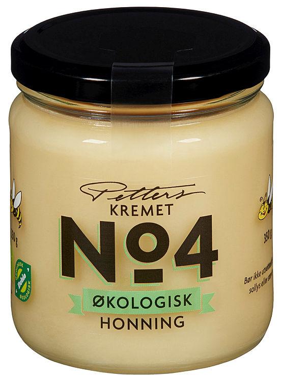 Honning No.4 Kremet Økol 350g Petters