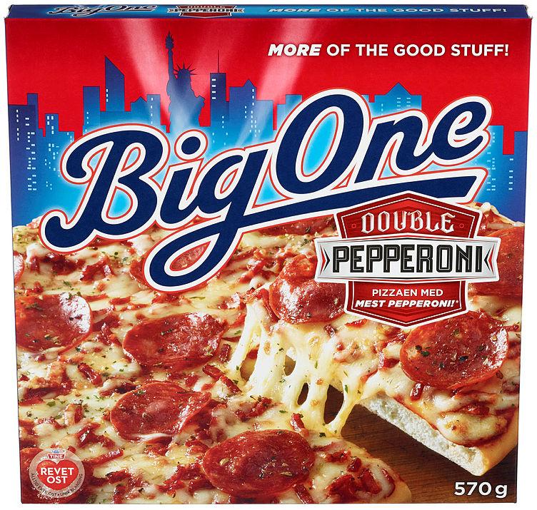 Big One Pizza Double Pepperoni 570g