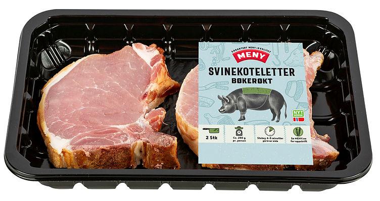 Svinekoteletter Røkt 2pk Meny