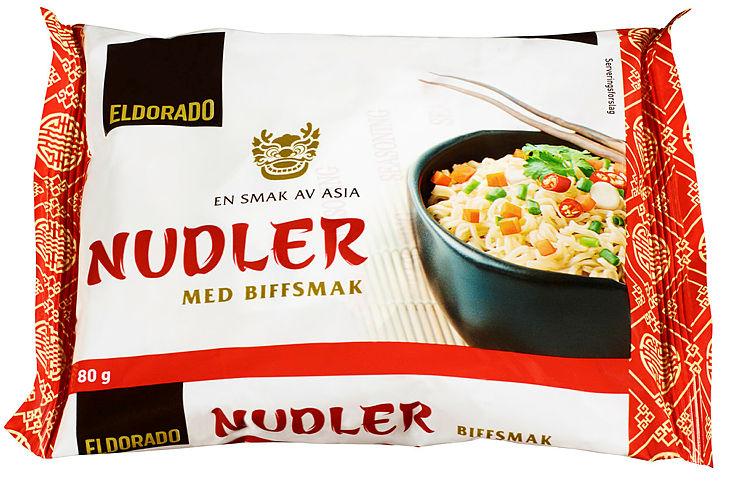 Nudler Biffsmak 85g Eldorado