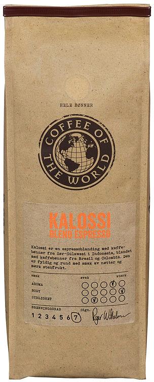 Kalossi Blend Espresso hel 700g Cotw