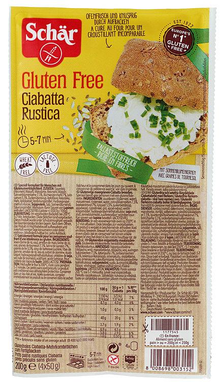 Ciabatta Rustica glutenfri 200g Schar