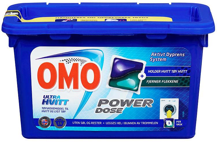 Omo Ultra Hvitt Power Dose 16stk
