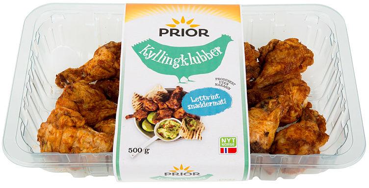 Kylling Vingeklubb Grillet 500g Prior