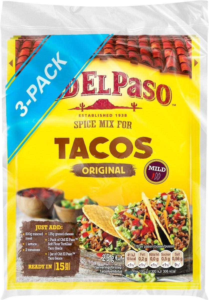 Old El Paso Taco Spice Mix 3x25 g