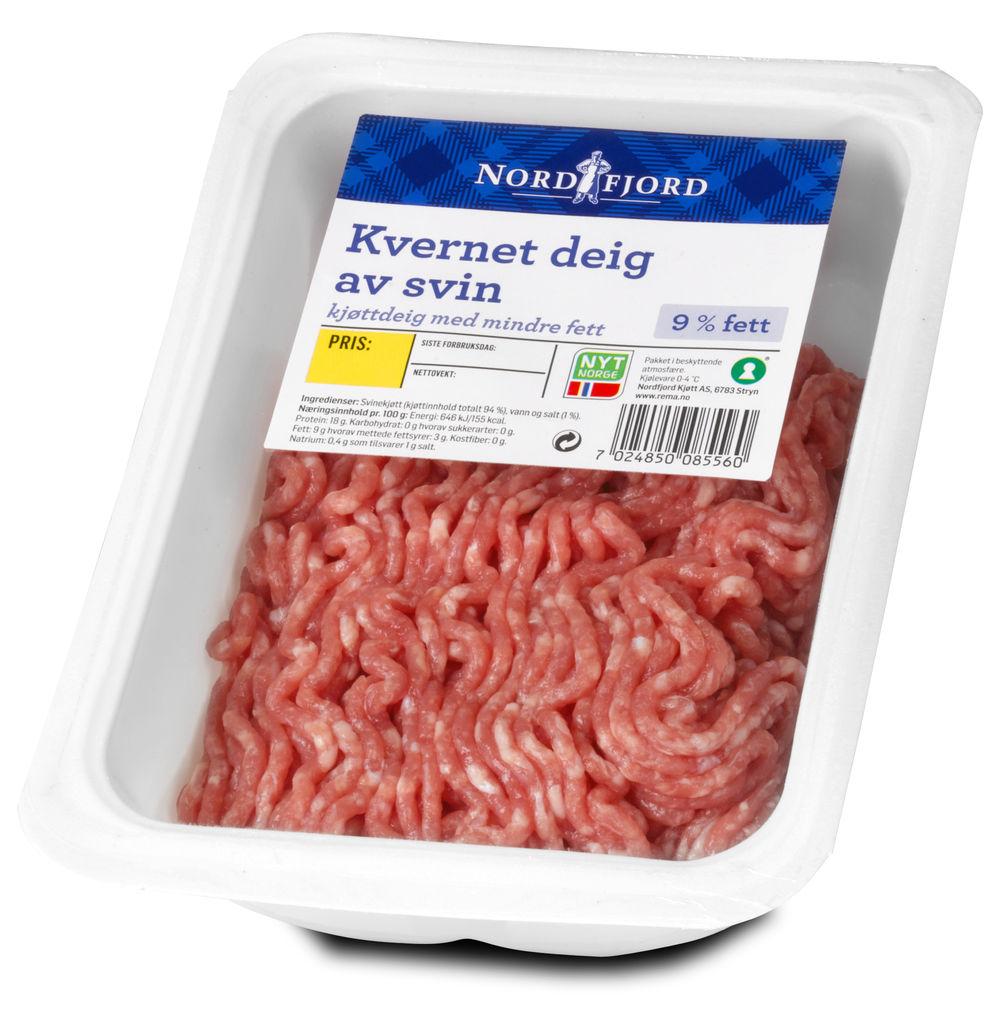 Kvernet Deig Av Svin 9% 400 g