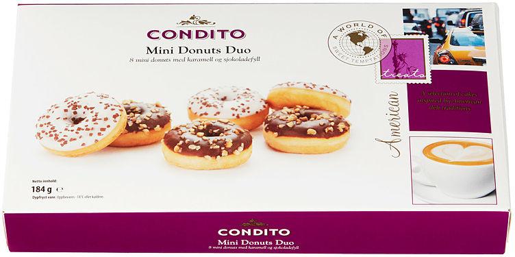 Donuts Sjokolade&amp;Karamell 185g Condito