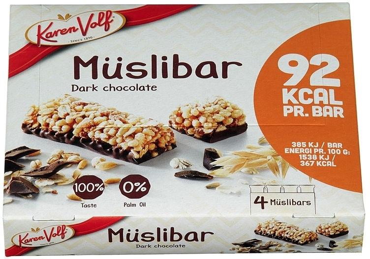 Karen Volf Muslibars Dark Chocolate 4 pk
