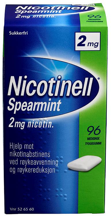 Nicotinell Spearmint Tyggegummi 2mg 96stk