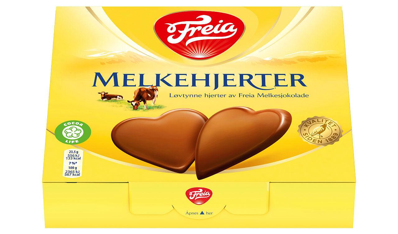 Melkehjerter 130g Freia