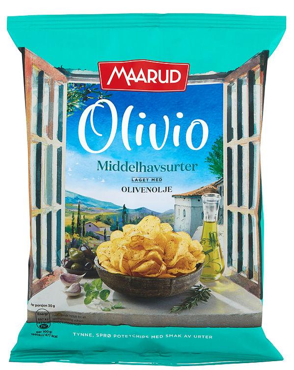 Olivio Chips Middelhavsurter 150g Maarud