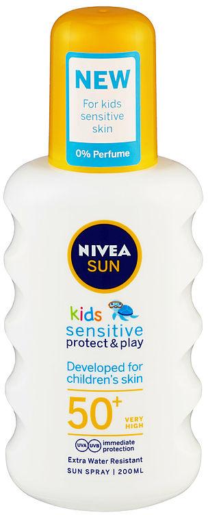 Nivea Sun Spray Protect&amp;Sensit Kids Spf50+ 200ml