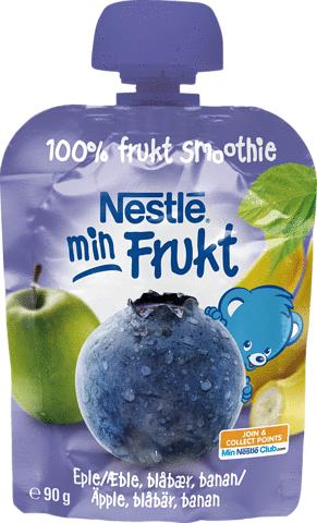 Nestlé Min Frukt Eple Blåbær og Banan 90 g