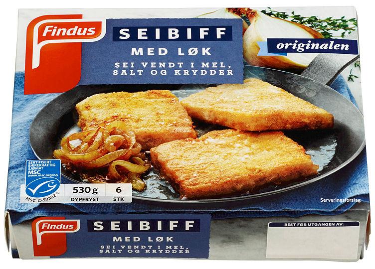 Seibiff m/Løk 530g Findus