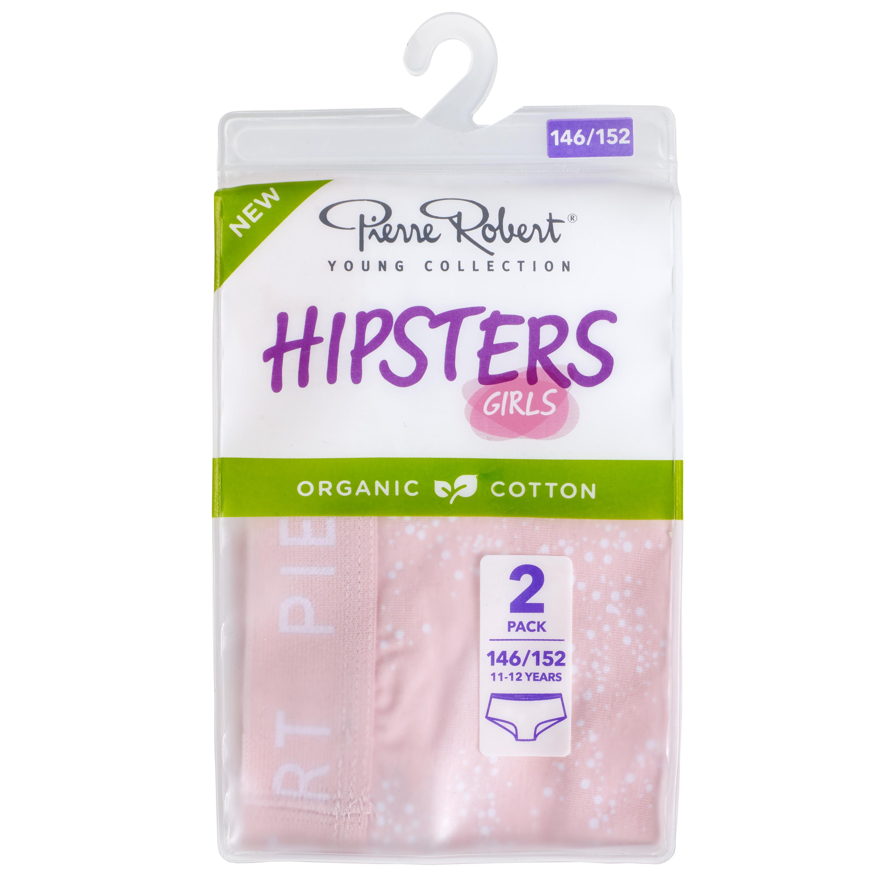 Hipster Cotton Girl 134-140 2pk Pierre Robert