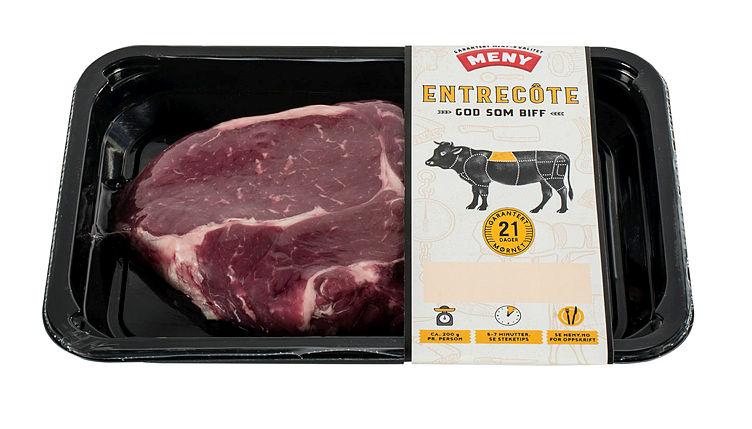 Storfe Entrecote skivet