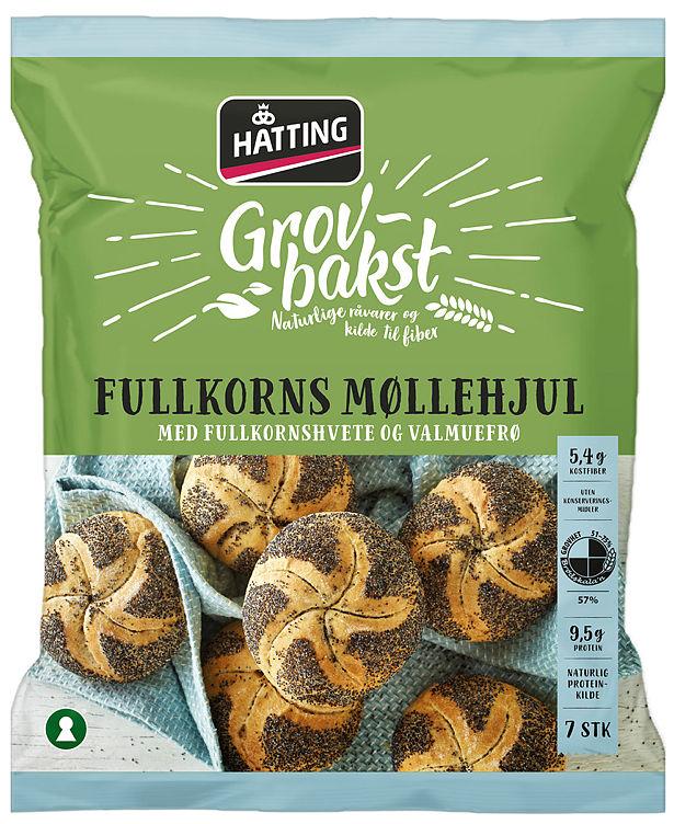 Møllehjul Fullkorn 6stk 420g Hatting