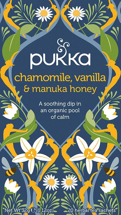 Chamomile Vanilla &amp;Honey Urtete Økol 20pos Pukka
