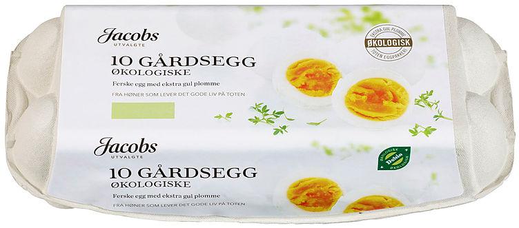 Egg Økologisk M/L 10stk Jacobs Utvalgte