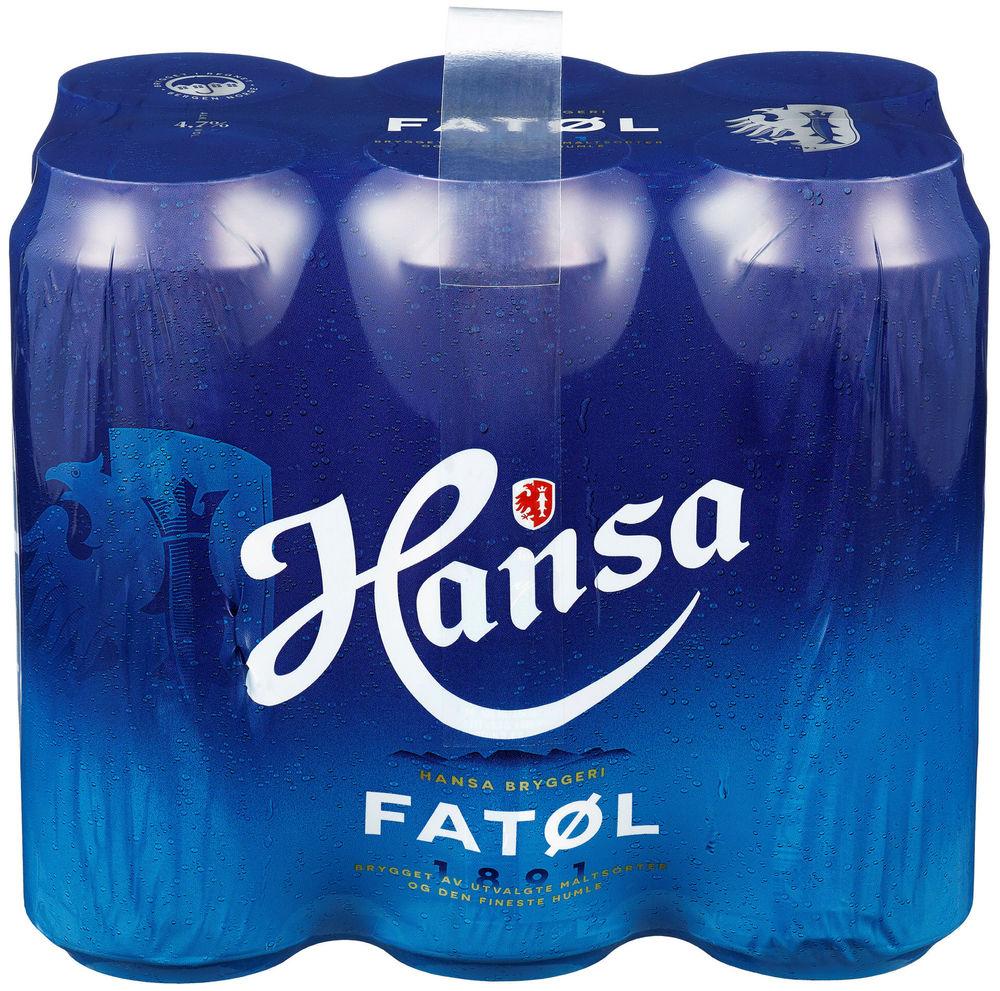 Hansa Fatøl 0,50 l - 6 pk - inkl. pant