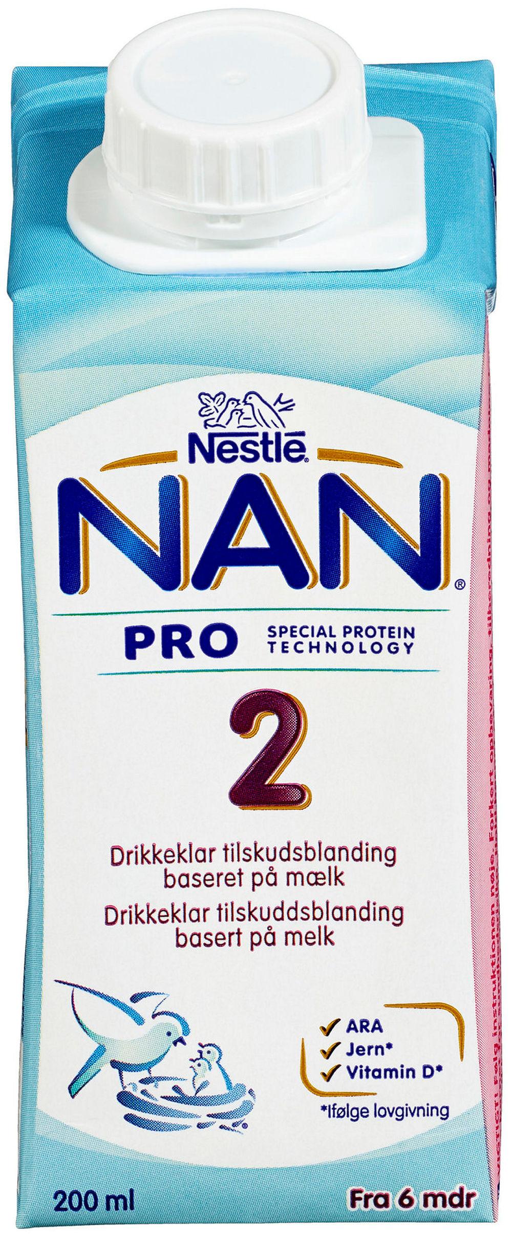 NAN Pro 2 Fra 6mnd Drikkeklar, 200 ml
