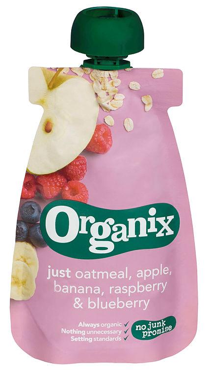 Organix Havregrøt Ban/Jorb/Brb 6mnd 100g Semper