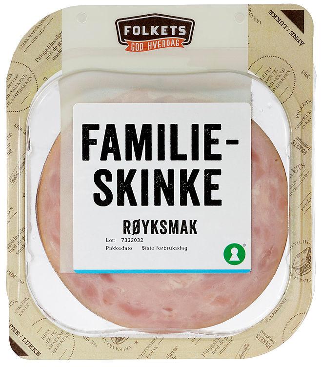 Familieskinke Røyksmak 150g Folkets