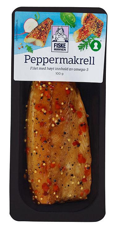 Peppermakrell Varmrøkt 100g Fiskemannen