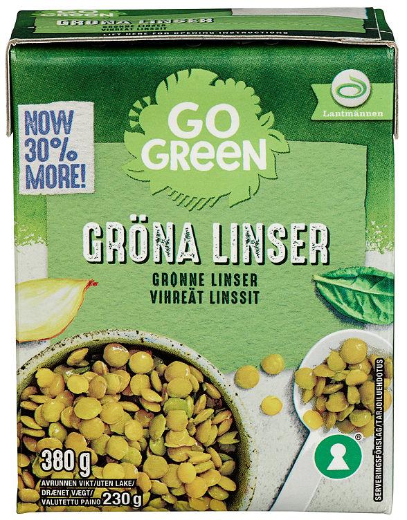 Linser Grønne 380g Gogreen