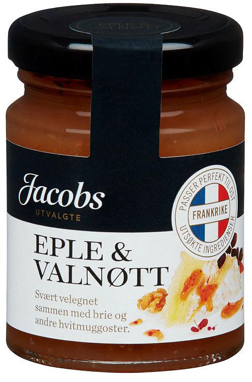Syltetøy til Ost Eple&amp;Valnøtt 110g Jacobs