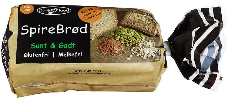 Spirebrød Skåret glutenfri 500g Pure Food