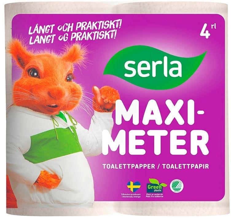 Serla Maximeter Toalettpapir 4 pk