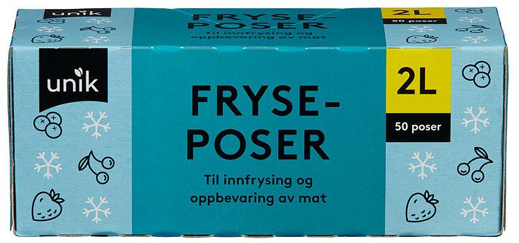 Fryseposer 2l 50stk Unik